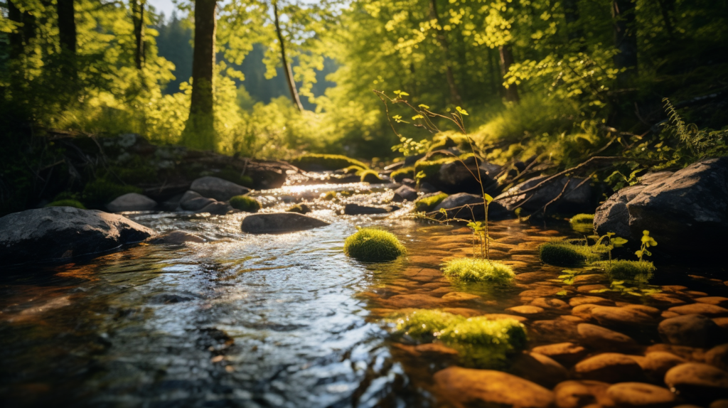 A stream in the forest